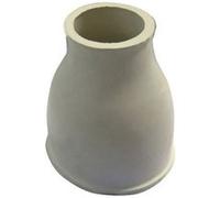 Cône WC double caoutchouc blanc 65x35