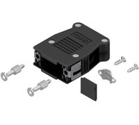 Conec SnapLock 16-003250E Capot SUB-D Nombre de pôles: 9 matière plastique 90 °, 180 ° noir 1 pc(s)