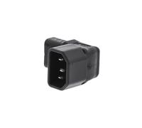 CONECTICPLUS Adaptateur de prise électrique c13 femelle / c14 mâle schuko coudé bas