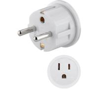 CONECTICPLUS Adaptateur de prise électrique USA + terre vers France