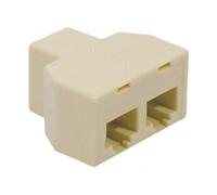 CONECTICPLUS Adaptateur ethernet rj45 femelle vers 2 x femelle (téléphonie)
