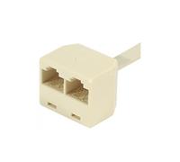 CONECTICPLUS Adaptateur Ethernet RJ45 mâle vers 2 x femelle 15cm non blindé (câblage réseau)