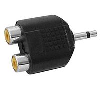 KOMELEC FRANCE Adaptateur Jack 3.5 Mâle Mono Vers 2 Rca Femelles