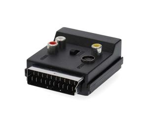CONECTICPLUS Adaptateur Péritel femelle - Svidéo + 3 RCA (compatible FREEBOX)