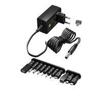 CONECTICPLUS Alimentation secteur 3 à 12 volts 1.5a 18w - 12 connecteurs G