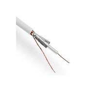 CONECTICPLUS Bobine de câble coaxial rg59u 100 mètres blanc