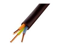 CONECTICPLUS Bobine de câble électrique rigide 3x2.5 mm_ R2V 5 mètres noire