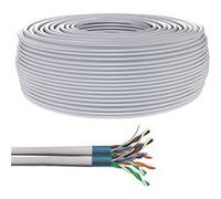 CONECTICPLUS Bobine de câble ethernet rj45 cat6 double monobrin blindé lsoh dca - 500m gris G