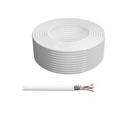 CONECTICPLUS Bobine de câble ethernet rj45 cat6 monobrin double blindage awg23 - 100m blanc