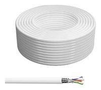 CONECTICPLUS Bobine de câble ethernet rj45 cat6 monobrin double blindage awg23 - 100m blanc G