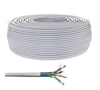 CONECTICPLUS Bobine de câble Ethernet RJ45 Cat6 multibrin blindé 50m