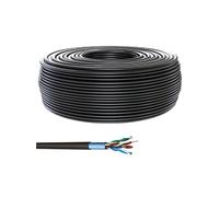 CONECTICPLUS Bobine de câble ethernet rj45 cat6 multibrins blindé noir- 300m