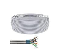CONECTICPLUS Bobine de câble ethernet rj45 cat6a double monobrin blindé lsoh dca - 300m gris