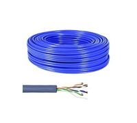 CONECTICPLUS Bobine de câble ethernet rj45 cat6a monobrin non blindé awg23 - 100m bleu