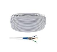 CONECTICPLUS Bobine de câble ethernet rj45 cat6a multibrins double blindage gris lsoh - 500m