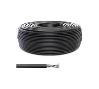 CONECTICPLUS Bobine de câble ethernet rj45 cat7 monobrin double blindage awg23 extérieur - 305m noir