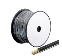 CONECTICPLUS Bobine de câble téléphone RJ11 100 mètres Noir