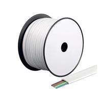 CONECTICPLUS Bobine de câble téléphone RJ12 100 mètres Blanc