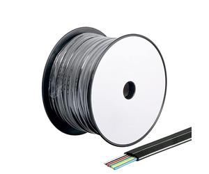 CONECTICPLUS Bobine de câble téléphone RJ12 100 mètres Noir