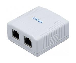 CONECTICPLUS Boitier mural rj45 2 ports cat6a blindé