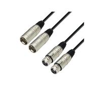 CONECTICPLUS Câble 2 xlr mâle 2 xlr femelle 0.60m