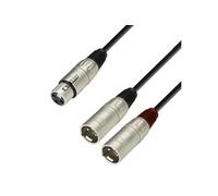 CONECTICPLUS Câble 2 xlr mâles 1 xlr femelle 50cm