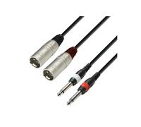 CONECTICPLUS Câble 2 xlr mâles 2 jack 6.35 mâle 3m