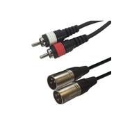 CONECTICPLUS Câble 2 xlr mâles vers 2 rca mâles 3m