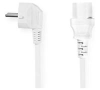 KOMELEC Câble Électrique Secteur 1.80m Blanc Blanc