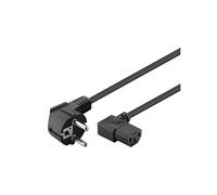 CONECTICPLUS Câble électrique secteur 2m coudé droite noir