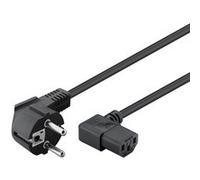 CONECTICPLUS Câble électrique secteur 3m coudé droite noir Noir G