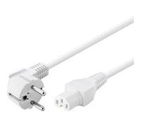 CONECTICPLUS Câble électrique secteur avec détrompeur c15 1.80m blanc Blanc G