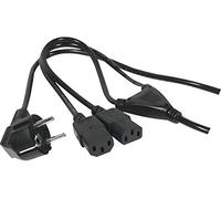 CONECTICPLUS Câble électrique Secteur en Y Noir 1.80m Noir