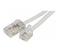 CONECTICPLUS Câble RJ45 RJ11 téléphone 2m blanc