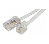 CONECTICPLUS Câble RJ45 RJ11 téléphone 5m blanc