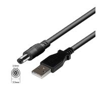 CONECTICPLUS Câble USB d'alimentation avec connecteur jack 5.5mm x 2.5mm