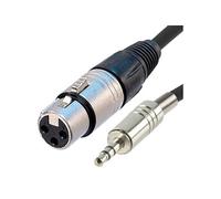 CONECTICPLUS Câble xlr femelle jack 3.5 mâle stéréo 3m