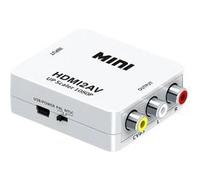 Boîtier de répartition vidéo Conecticplus KOMELEC Convertisseur Hdmi Vers Rca Composite Audio Vidéo