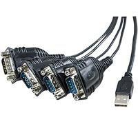 CONECTICPLUS Convertisseur USB série RS232 4 Ports 1.50m