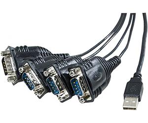 CONECTICPLUS Convertisseur USB série RS232 4 Ports 1.50m