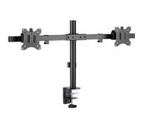 CONECTICPLUS Double fixe à fixer sur bureau 17 à 32' Noir G