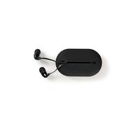 CONECTICPLUS Ecouteurs Intra-auriculaires filaires avec câble plat Jack 3.5 - Noir