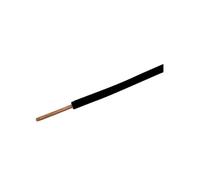 CONECTICPLUS Fil électrique H07VU cuivre rigide 2.5 mm_ 100 mètres noir