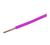CONECTICPLUS Fil électrique H07VU cuivre rigide 2.5 mm_ 100 mètres violet