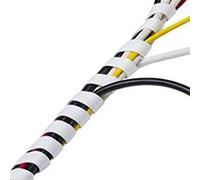 KOMELEC FRANCE Gaine Pour Câbles Et Fils Spirale Ø Max : 15mm Blanche 10m