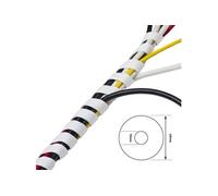 CONECTICPLUS Gaine pour câbles et fils spirale ø max : 6mm blanche 10m