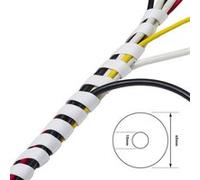 KOMELEC FRANCE Gaine Pour Câbles Et Fils Spirale Ø Max : 6mm Blanche 10m