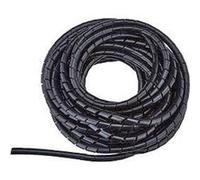 KOMELEC FRANCE Gaine pour câbles et fils spirale ø max : 9mm noire 10m Noir