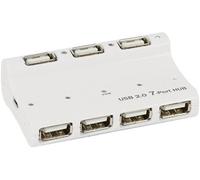 CONECTICPLUS Hub usb 2.0 7 ports desktop auto-alimente blanc