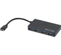 CONECTICPLUS Hub usb 3.0 type c 4 ports noir